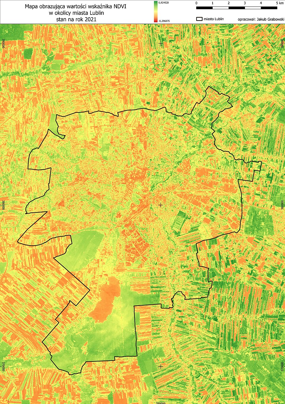 NDVI bitki sağlığı haritası